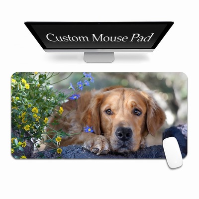 Extended Mouse Pad Custom Unusual Photo Gift With Dog Photo
