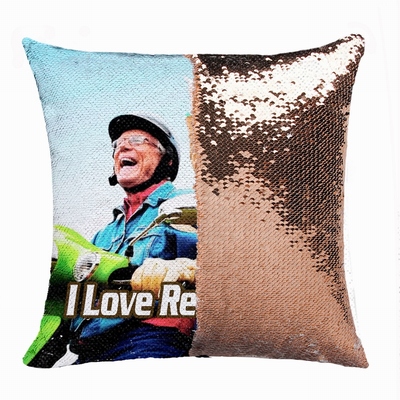 Best Retirement Gift Personalised Image Double Sided Sequin Pillow