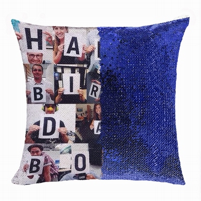 Creative Gift Personalized Photo Sequin Pillow Boss Leader