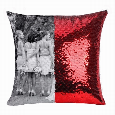 Creative Personalized Sequin Cushion Cover Best Bridesmaid Gift