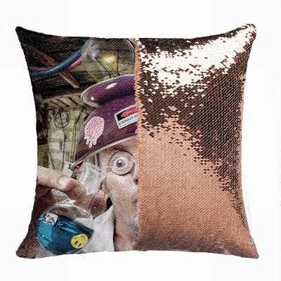 Creative Professor Gift Personalised Picture Sequin Cushion Cover
