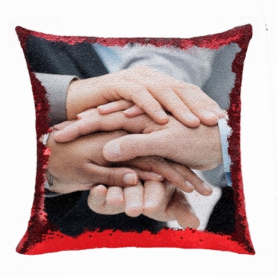 New Design Personalized Partner Gift Picture Flip Sequin Pillow
