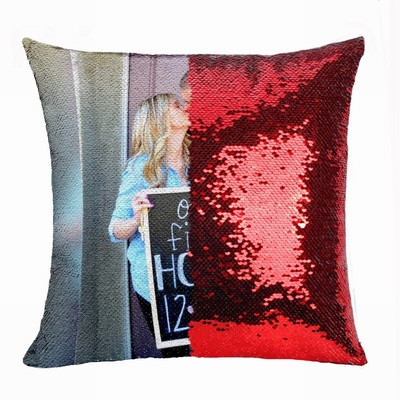 Perfect Gift Personalized Image Flip Sequin Pillow House Warming