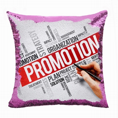 Promotional Company Gift Personalized Photo Sequin Cushion Cover