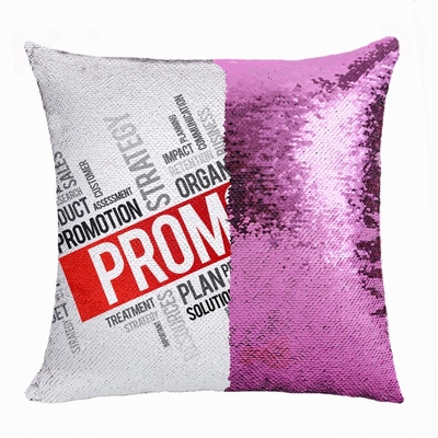 Promotional Company Gift Personalized Photo Sequin Cushion Cover