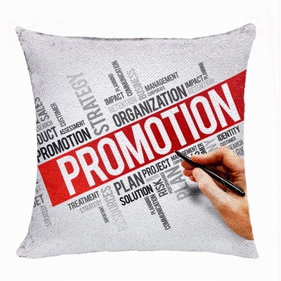 Promotional Company Gift Personalized Photo Sequin Cushion Cover