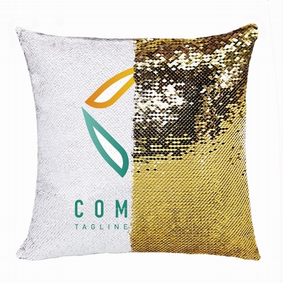 Unusual Personalized Sequin Pillow Compnay Logo Photo Text Gift