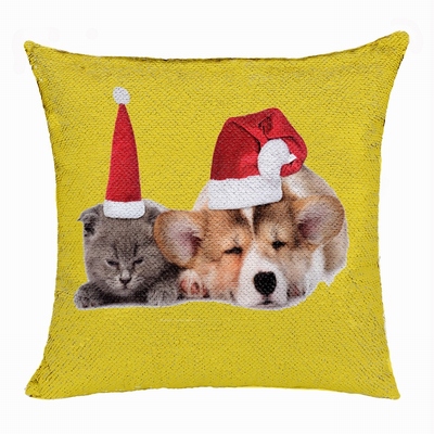 Christmas Cheap Custom Made Pet Photo Gift Magic Pillow