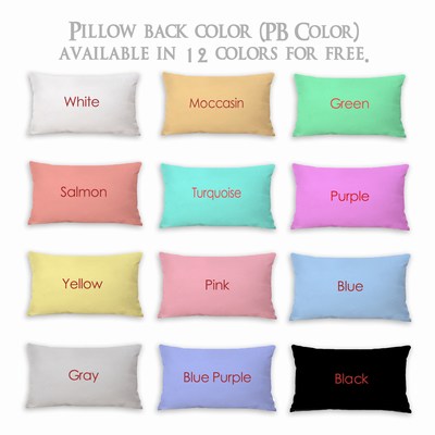 Brushed Cotton Oblong Pillow Personalized Image