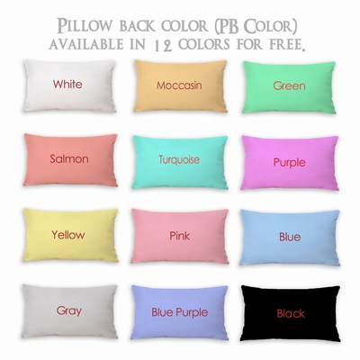 Custom Name Throw Pillow Oblong Non-Irritating Cotton