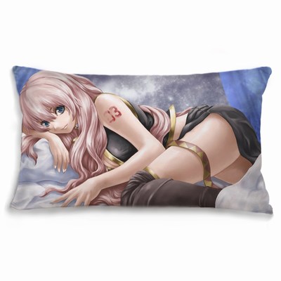 Custom Oblong Pillow Brushed Cotton Anime Photo