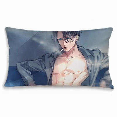 Custom Oblong Pillow Brushed Cotton Anime Photo