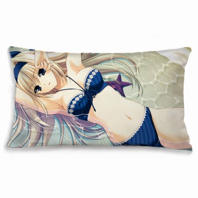 Custom Oblong Pillow Brushed Cotton Anime Photo