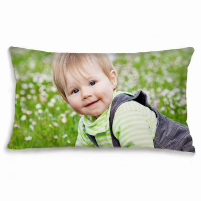 Personalized Oblong Couch Pillow With Zipper Brushed Cotton