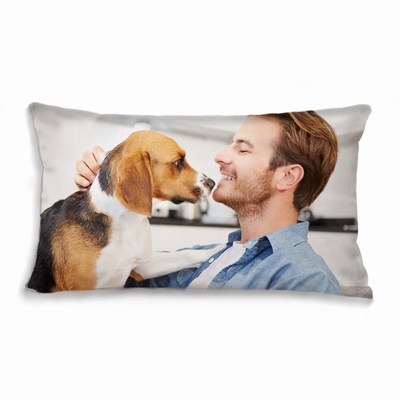 Personalized Rectangular Sofa Pillow With Insert Durable Cotton