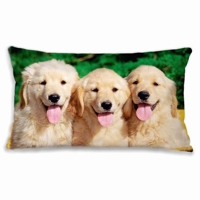 Personalized Text Rectangular Pillow Durable Cotton