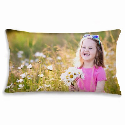 Rectangular Travel Pillow Custom Picture Skin-Friendly