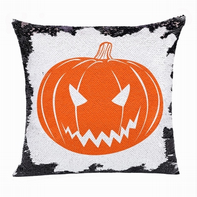 Personalized Halloween Gift Unusual Present Flip Sequin Pillow