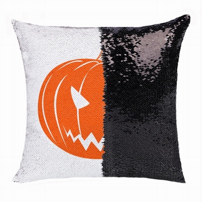 Personalized Halloween Gift Unusual Present Flip Sequin Pillow