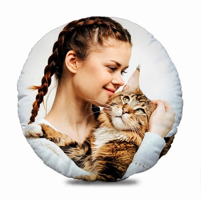 Customized Circular Sofa Pillows Creative Friends Birthday Gift