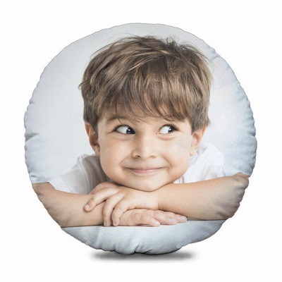 Customized Round Cushion Cover Amazing Family Anniversary Gift