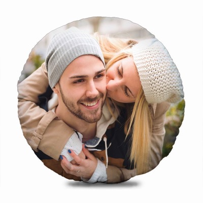 Personalised Special Lover Gift Circular Pillows With Photo