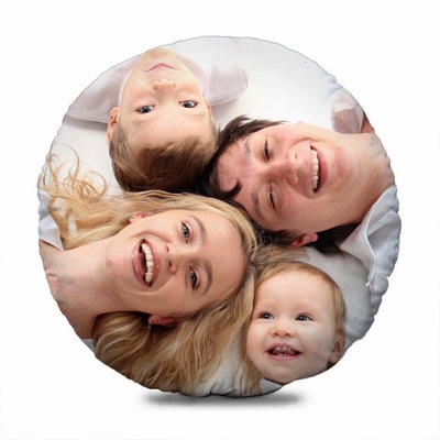 Personalized Best Family Celebration Gift Circle Bed Pillow