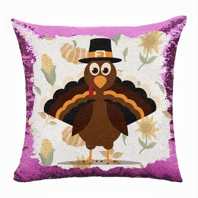 Personalized Thanksgiving Gift For Family Flip Sequin Pillow