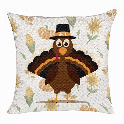 Personalized Thanksgiving Gift For Family Flip Sequin Pillow